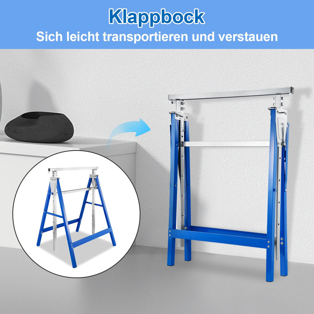 2x Stillstandere Folding Stands 7-fold høydejusterbare | Luvikno