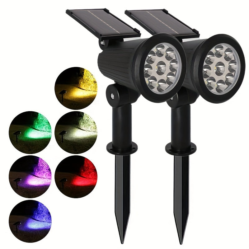 SolarLuxe Spotlight - Bærekraftig 9LED Hagebelysning | Luvikno