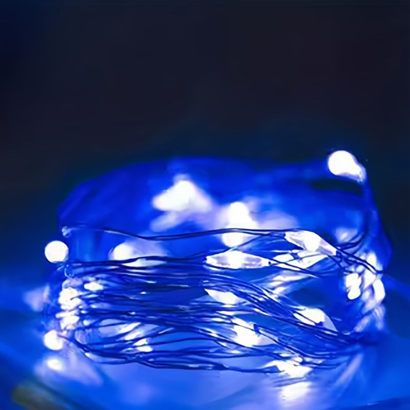 Fairy Lights Batteridrevet Kobbertråd Lyskjede Luvikno