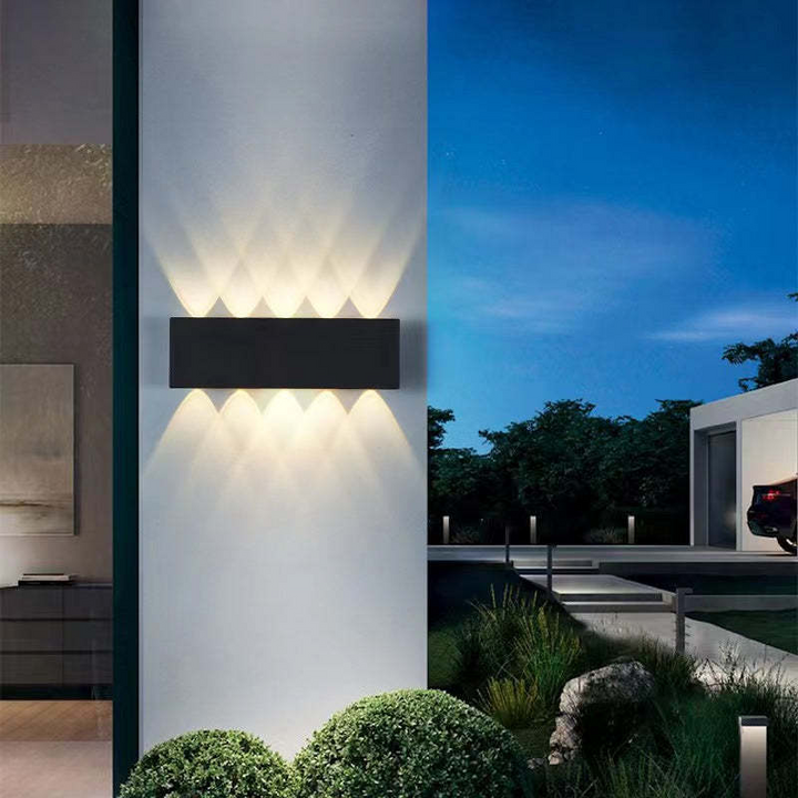 Utendørs vanntett aluminiums LED vegglampe | Luvikno
