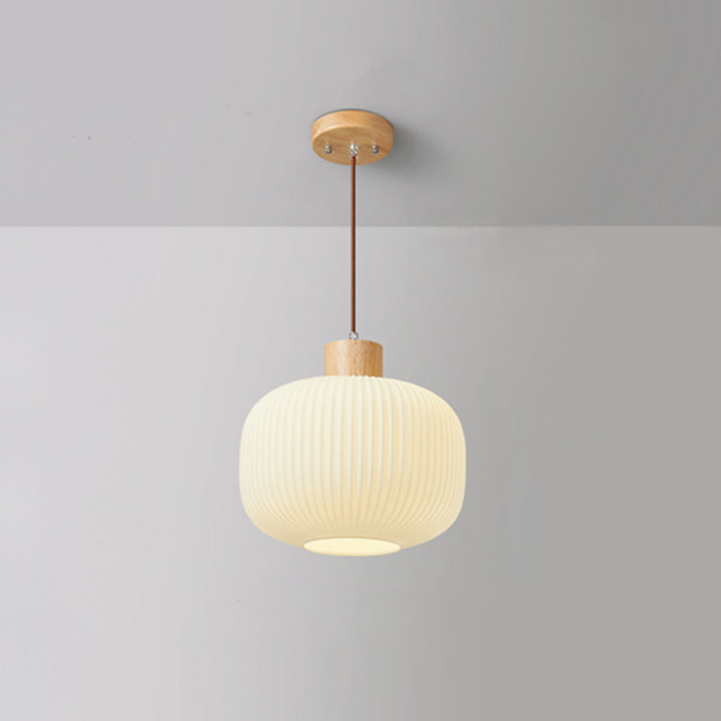 Luvikno | VintageLight - Stilig tre- og glasspendellampe
