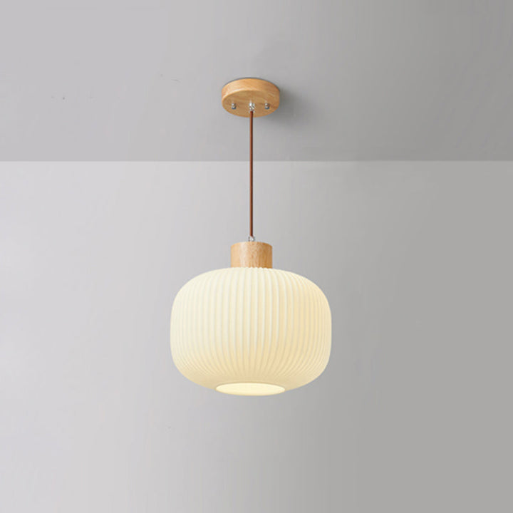 Luvikno | VintageLight - Stilig tre- og glasspendellampe