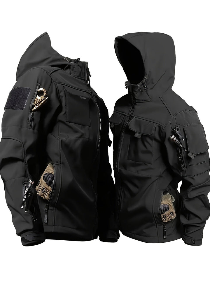 Luvik | Vedenpitävä miesten softshell-takki hupulla