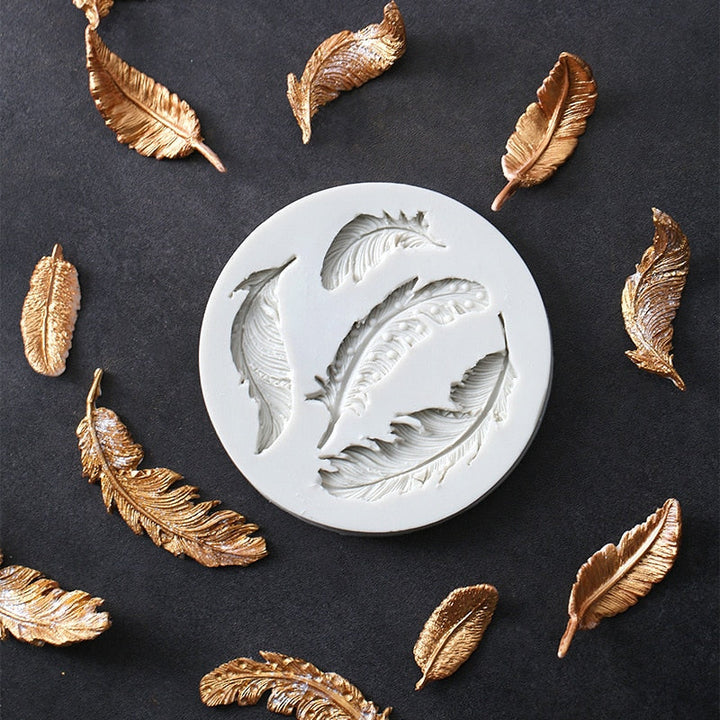Feathers Fondant Mold | Luvikno