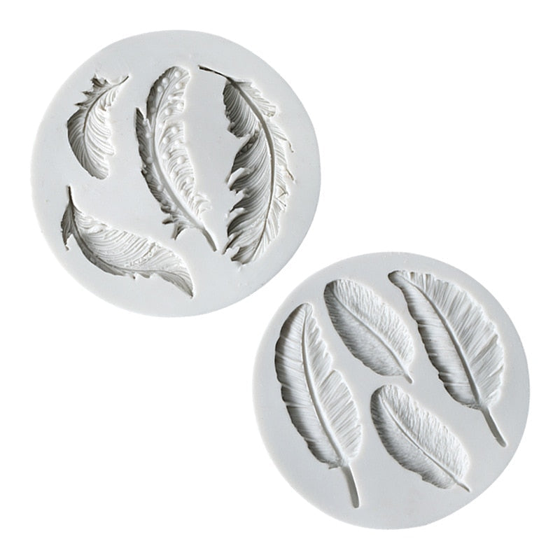Feathers Fondant Mold | Luvikno