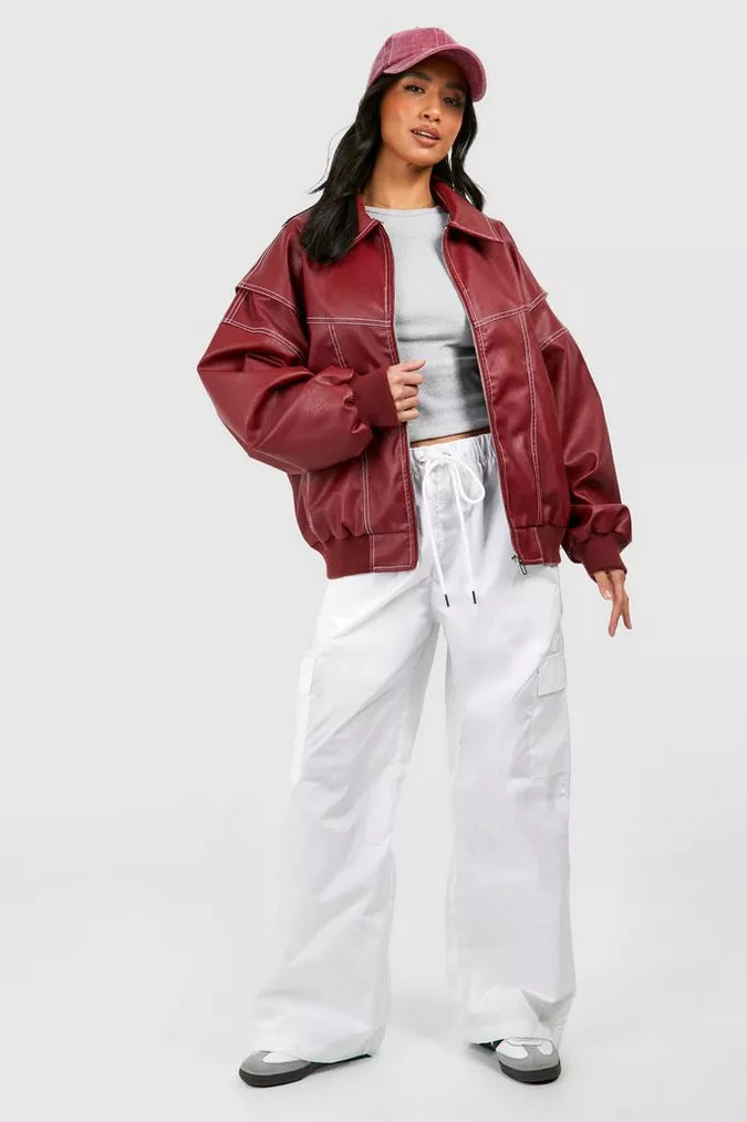 Luvik | Oversized rød jakke