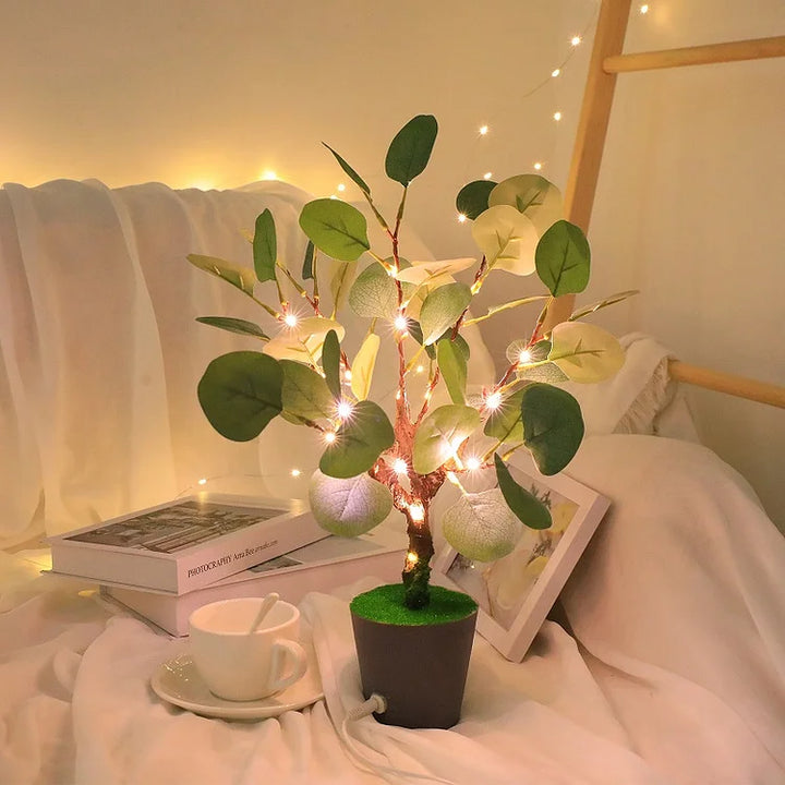 Julepynt LED Faux Leaf Lampe Luvikno