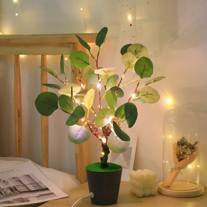 Julepynt LED Faux Leaf Lampe Luvikno