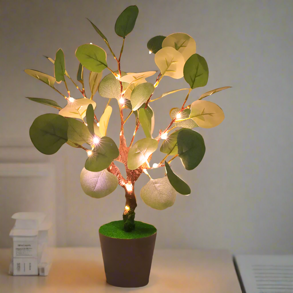 Julepynt LED Faux Leaf Lampe Luvikno