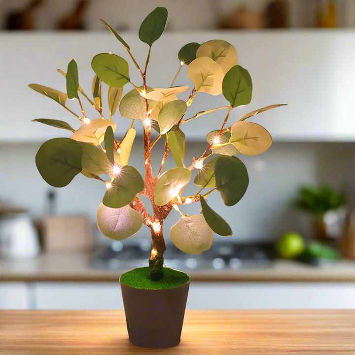Julepynt LED Faux Leaf Lampe Luvikno