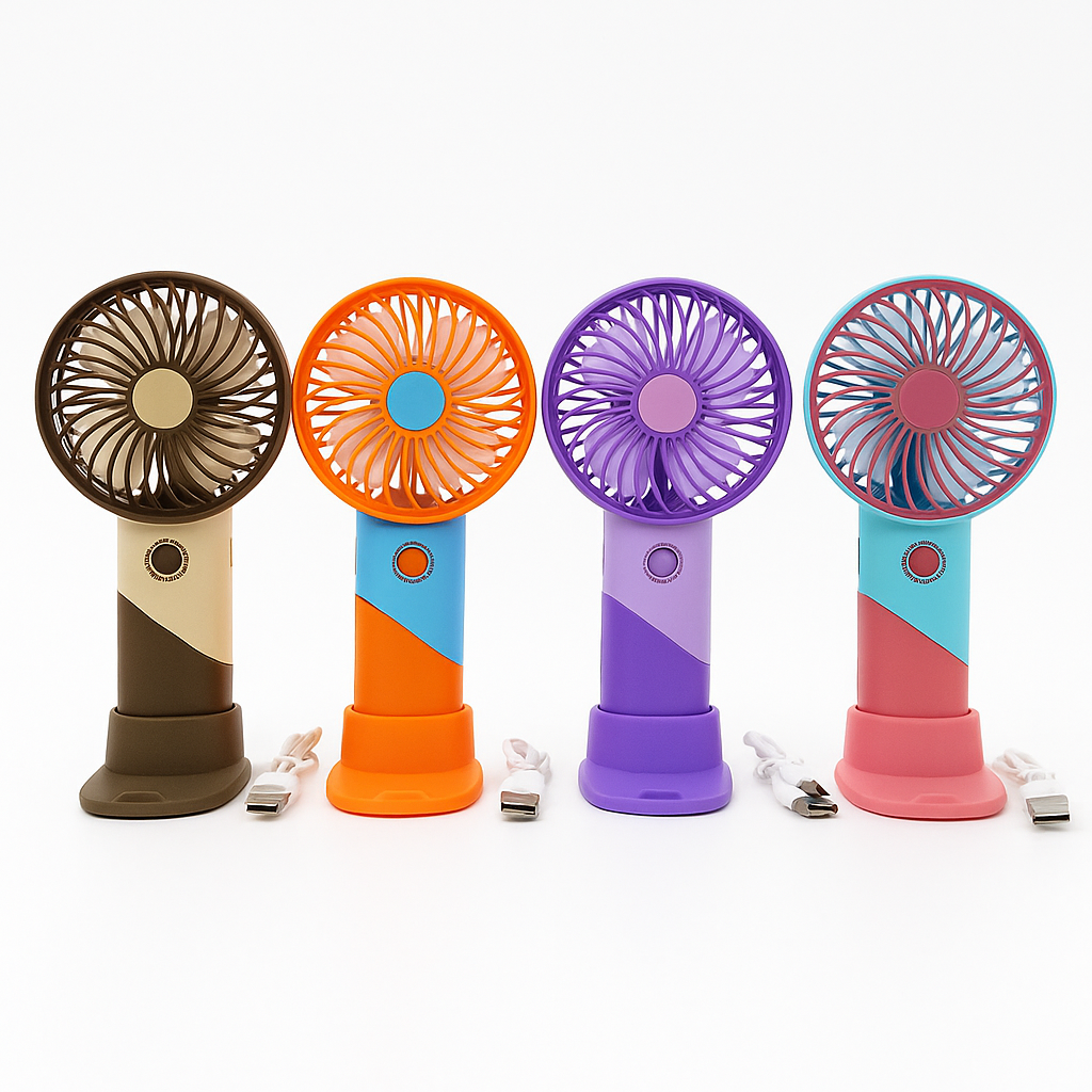 ColorTwist™ Mini Vifte – 3-hastigheter Oppladbar Håndholdt Vifte | Luvikno
