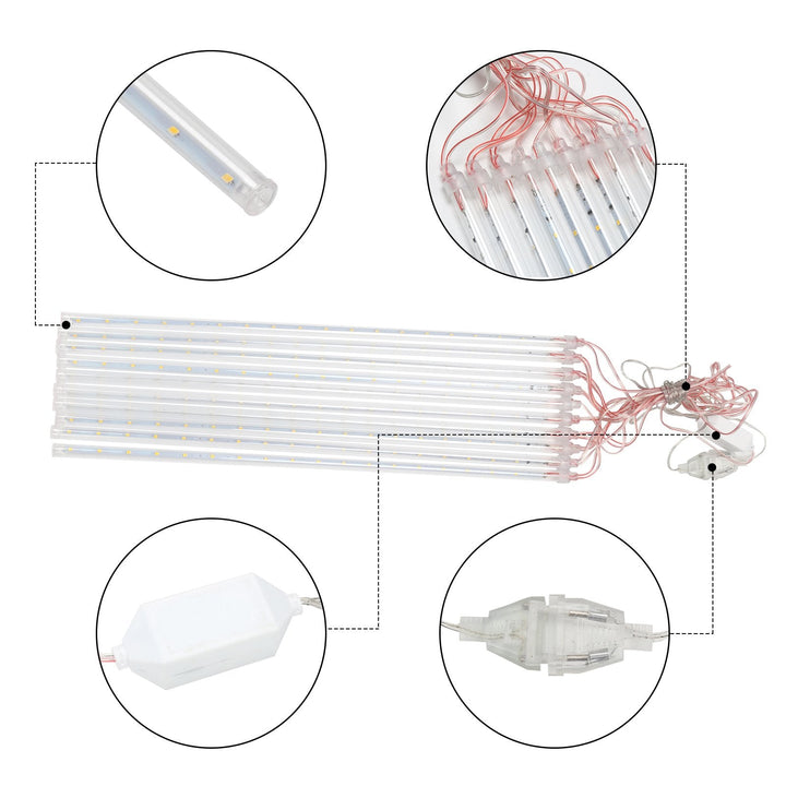 LED Meteor Shower String Light 360 LEDs IP44 | Luvikno