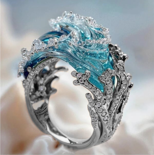 OceanSpirit Necklace - Elegant maritim halskjede i gull/sølv Luvikno