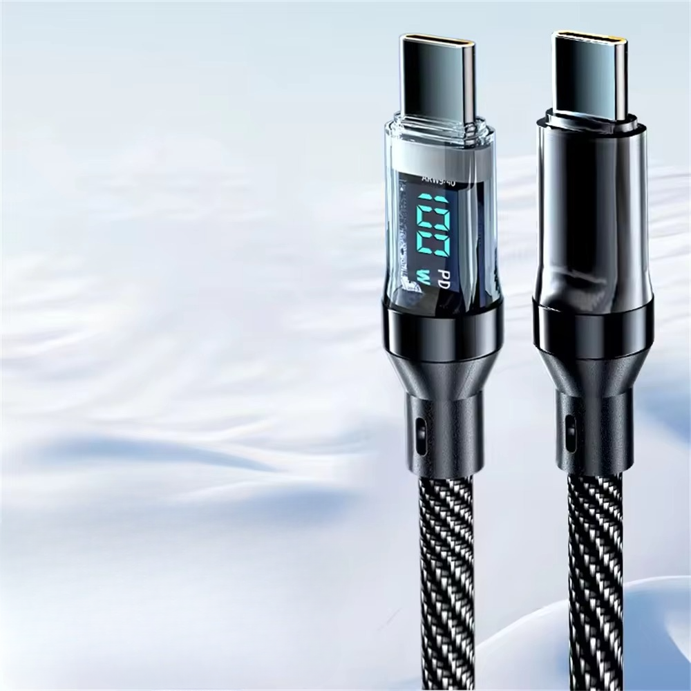 SuperCharge 120W Type-C Hurtigladekabel med LED-skjerm Luvikno