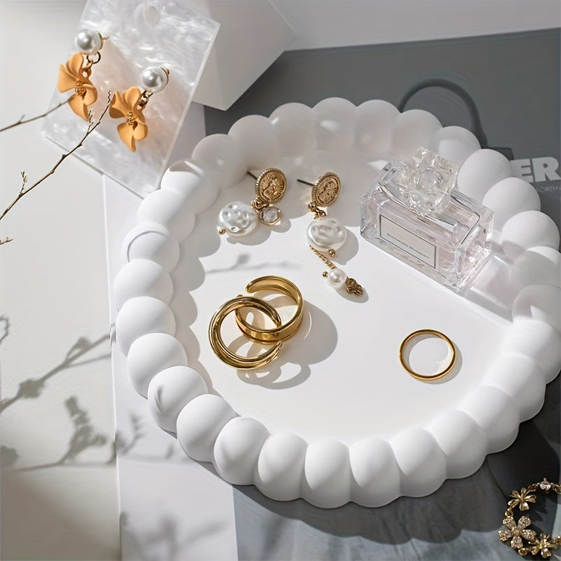 Elegant RingTray - Multifunksjonell Smykkeskål for Stilig Organisering Luvikno