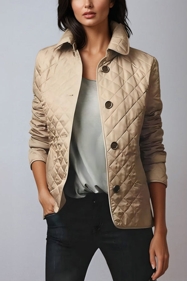 Luvik | Puuvillasekoite Slim Fit takki syksyyn ja talveen