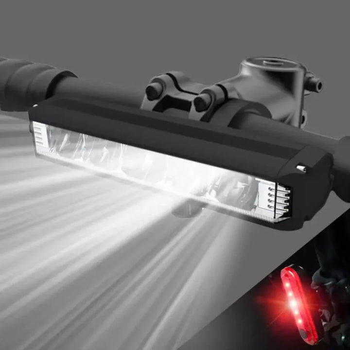 Oppladbart sykkellys 1400 lumen – Vanntett med flere lysmodi | Luvikno