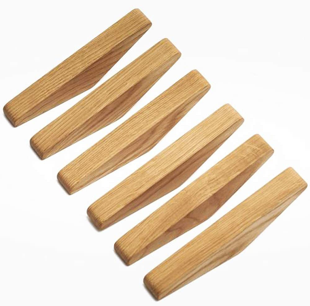 Luvikno | Set with Wire Hooks Nordhaak – 6 Minimalistic Clothes Hooks made of Solid Wood