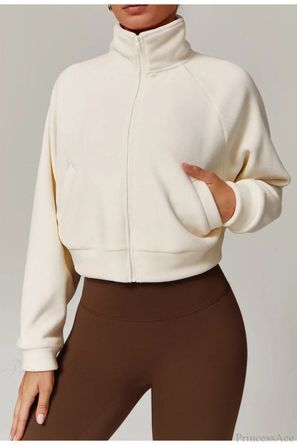 Luvik | Urheilu Pystykaulus Vetoketjullinen Joogatakki