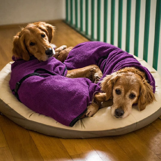 Fluffyheaven Liam Pet Badekåpe – Myk, Absorberende & Komfortabel Luvikno