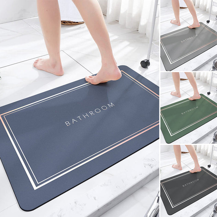 Minimalist Super Absorbent Quick Drying Bath Mat | Luvikno