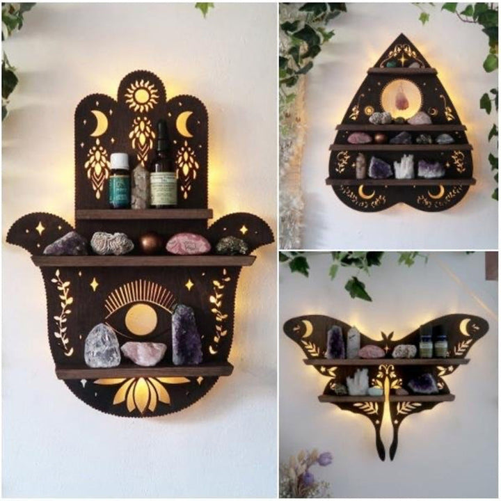 Luna Moth Lampe Krystallhyller | Luvikno
