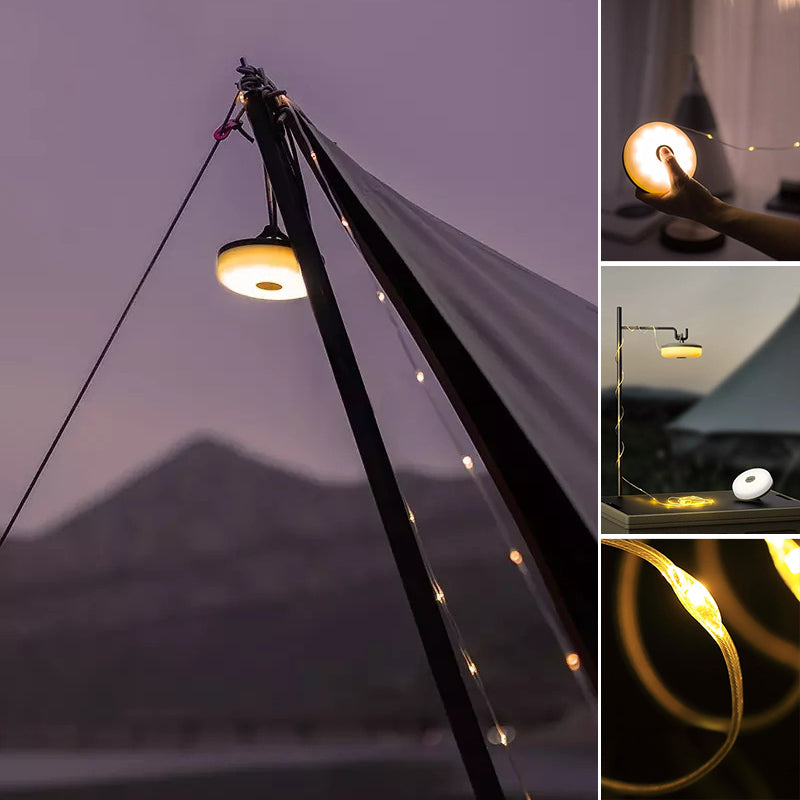 Luvikno | Multifunctionell Bærbar Campinglys (10m)