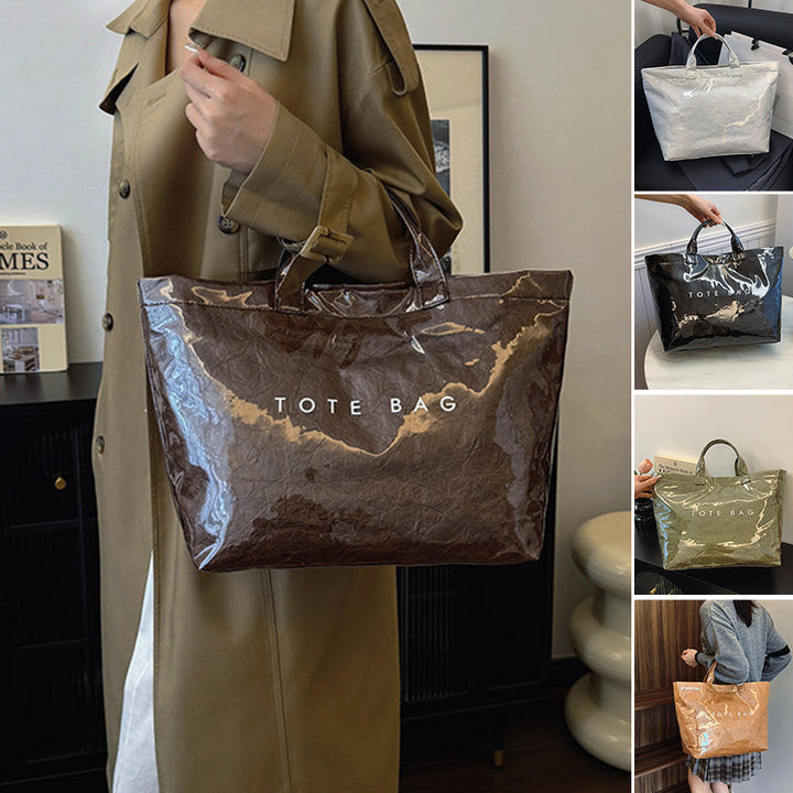 Kvinner Bokstavtrykk Tote Bag | Luvikno