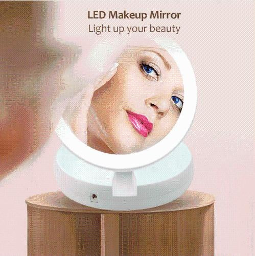 Folding LED Makeup Mirror | Luvikno