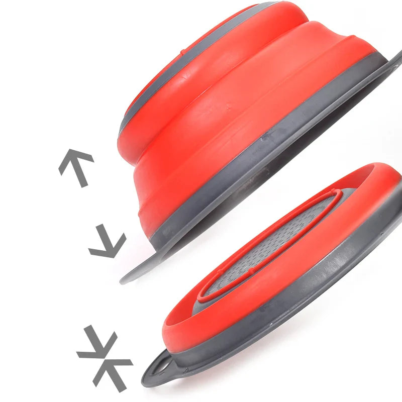 Foldbar silikon grønnsak sil Silikon sil | Luvikno