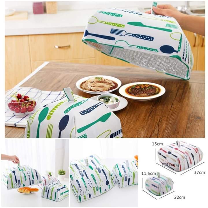 Folding Food Cover Termisk Isolasjon Aluminiumfolie - 2 Pcs Av Sett Luvikno