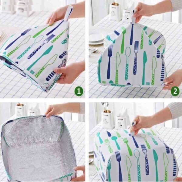 Folding Food Cover Termisk Isolasjon Aluminiumfolie - 2 Pcs Av Sett Luvikno