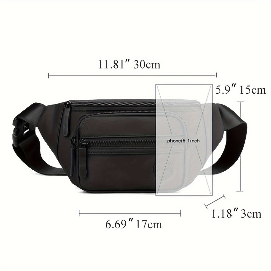 Men's Hip Bag MotionGear – Multifunksjonell Crossbody Bag med Justerbar Stropp | Luvikno