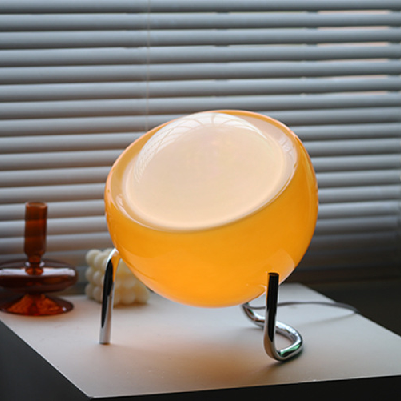 Skandinavisk Glass Bordlampe for Atmosfære Luvikno