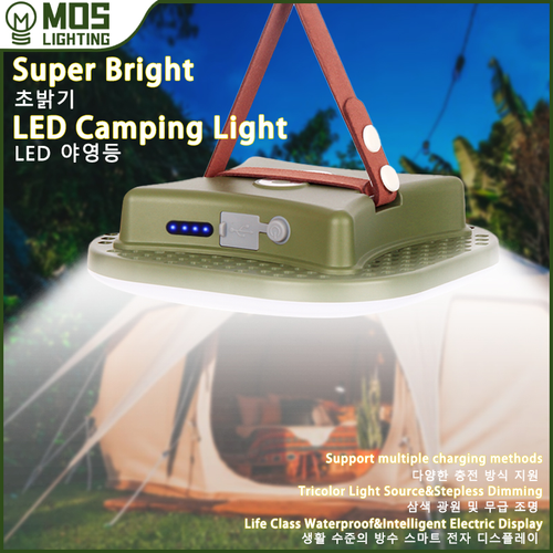 Oppladbar LED Campinglampe med Magneter Luvikno