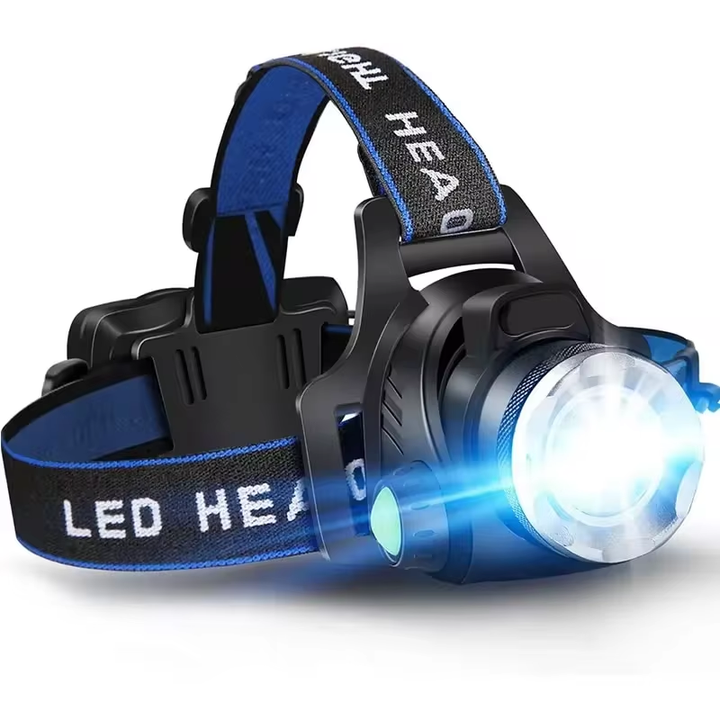Luvikno | Hodelykt | Oppladbar Vanntett Zoombar LED Hodelykt