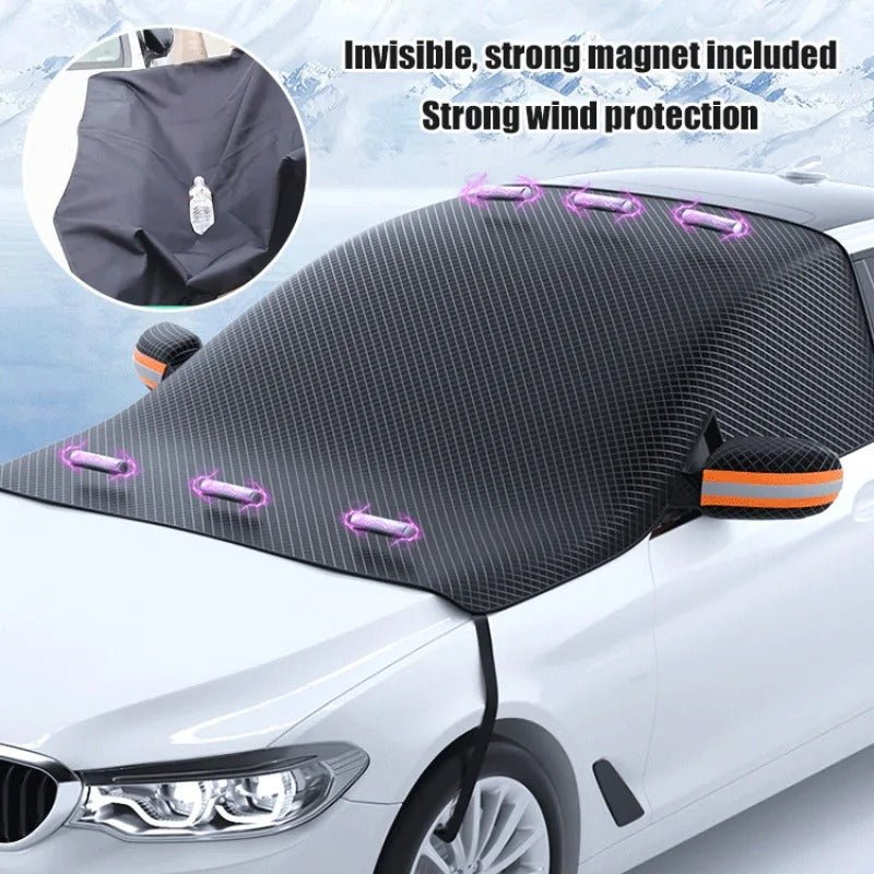 Luvikno | FrostGuard Cover – Magnetisk bilsnødekke for beskyttelse året rundt