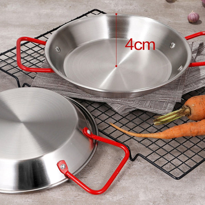 Stekepanne Rustfritt Stål Spansk Dobbel Øre Non-Stick Stekepanne | Luvikno