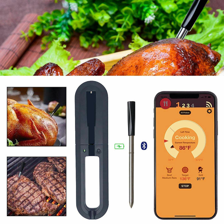 Luvikno | SmartMeat Termometer - Innovativt trådløst kjøtttermometer