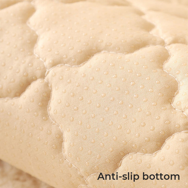 Biscuit Plush Soft Non-Slip Sofa Deksel med Anti-Slip Design | Luvikno