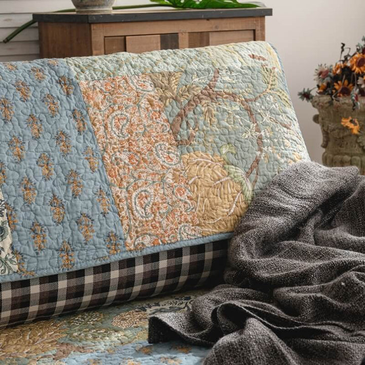 Europeisk Floral Cotton Sofa Deksel Beskyttende Non-slip | Luvikno