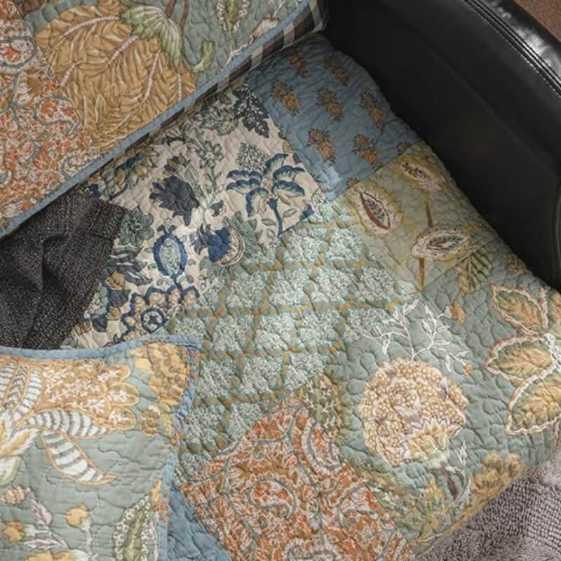 Europeisk Floral Cotton Sofa Deksel Beskyttende Non-slip | Luvikno