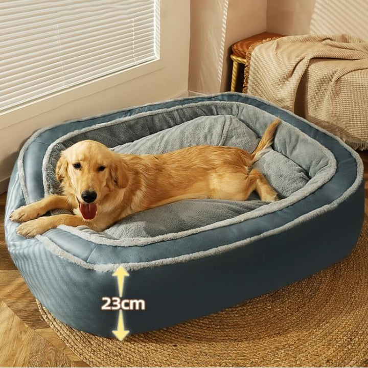 Large Deep-Sleep Ortopedisk Hundeseng Plys Polyester Komfort | Luvikno