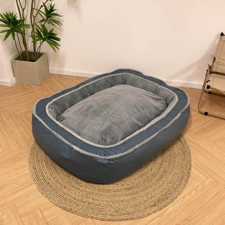 Large Deep-Sleep Ortopedisk Hundeseng Plys Polyester Komfort | Luvikno