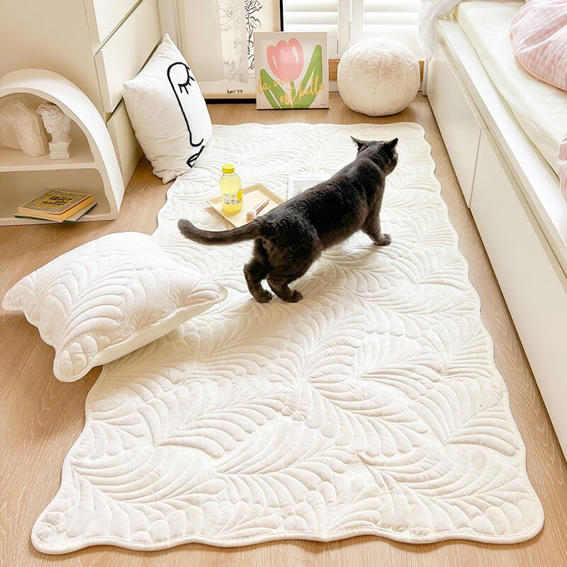 Leaf Cotton Mat Anti-scratch Protective Couch Cover 70x210 | Luvikno
