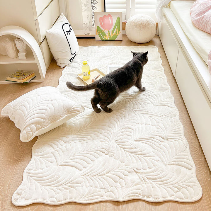 Leaf Cotton Mat Anti-scratch Protective Couch Cover 70x210 | Luvikno