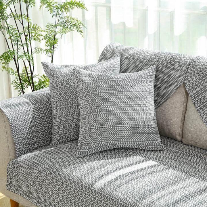 Nature Linen Håndvevd Anti-ripes Sofatrekk 70x70 cm | Luvikno