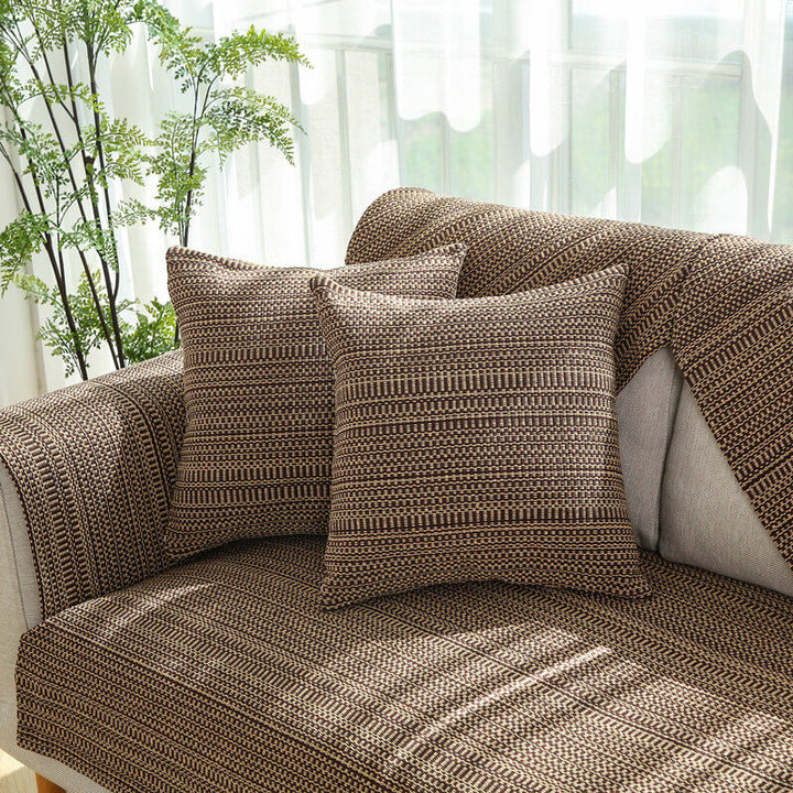 Nature Linen Håndvevd Anti-ripes Sofatrekk 70x70 cm | Luvikno