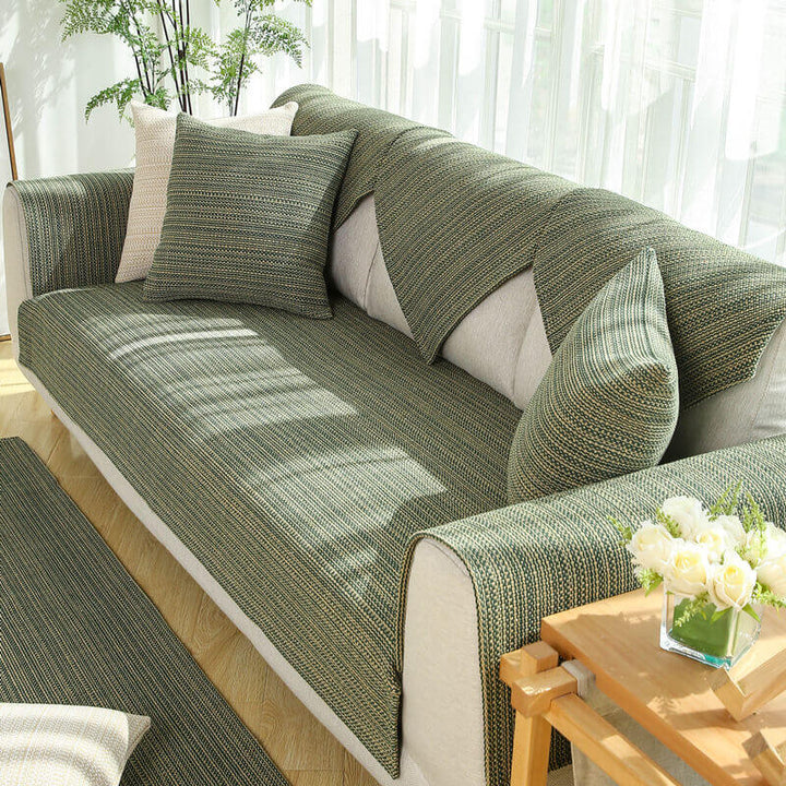 Nature Linen Håndvevd Anti-ripes Sofatrekk 70x70 cm | Luvikno