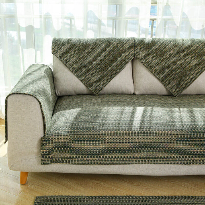 Nature Linen Håndvevd Anti-ripes Sofatrekk 70x70 cm | Luvikno